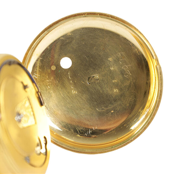 English 18K yellow gold open faced pocket watch Circa 1830 English 18K yellow gold open faced pocket watch Circa 1830