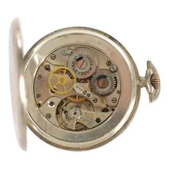 Swiss sterling silver open faced Scientific pocket watch Circa 1935