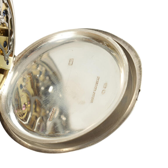Swiss/English silver open faced chronograph watch Circa 1902 Swiss/English silver open faced chronograph watch Circa 1902