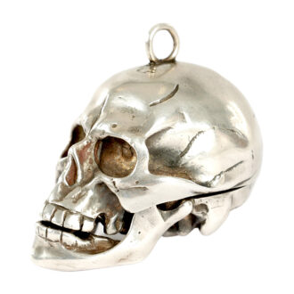 French silver skull form memento mori watch Circa 1780