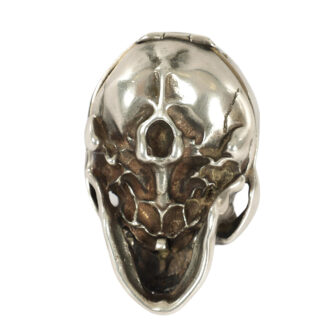 French silver skull form memento mori watch Circa 1780