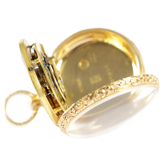 English 18K yellow gold open faced pocket watch Circa 1830 English 18K yellow gold open faced pocket watch Circa 1830