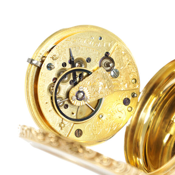 English 18K yellow gold open faced pocket watch Circa 1830 English 18K yellow gold open faced pocket watch Circa 1830