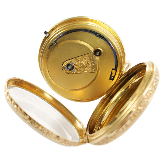 English 18K yellow gold open faced pocket watch Circa 1830 English 18K yellow gold open faced pocket watch Circa 1830