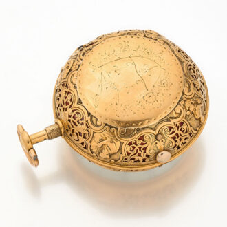 English quarter repeater in 22k gold pair cases Circa 1725