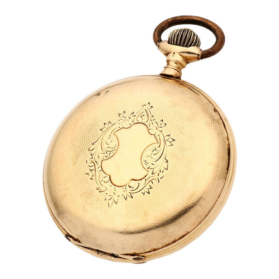 Swiss/German 14K gold full hunter pocket watch Circa 1905 Swiss/German 14K gold full hunter pocket watch Circa 1905