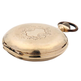 Swiss/German 14K gold full hunter pocket watch Circa 1905