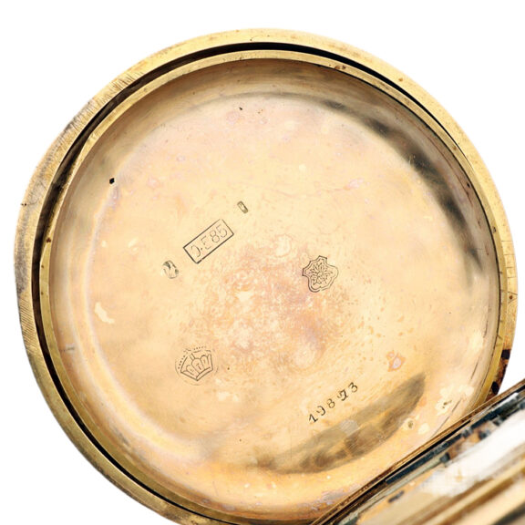 Swiss/German 14K gold full hunter pocket watch Circa 1905 Swiss/German 14K gold full hunter pocket watch Circa 1905