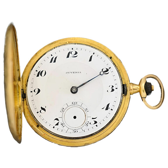 Swiss 18K yellow gold full hunter pocket watch Circa 1910 Swiss 18K yellow gold full hunter pocket watch Circa 1910
