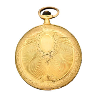 Swiss 18K yellow gold full hunter pocket watch Circa 1910