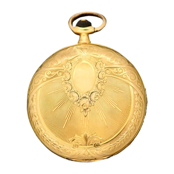 Swiss 18K yellow gold full hunter pocket watch Circa 1910 Swiss 18K yellow gold full hunter pocket watch Circa 1910