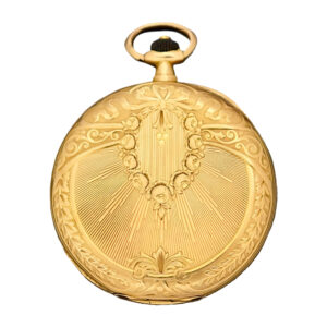 Swiss 18K yellow gold full hunter pocket watch Circa 1910