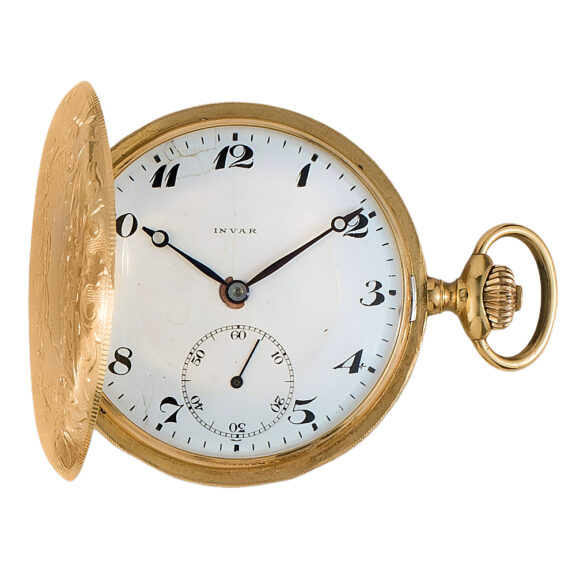 Swiss 18K yellow gold full hunter pocket watch Circa 1905