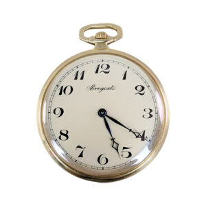 Swiss 18K yellow gold open faced pocket watch Circa 1920