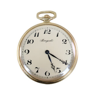 Swiss 18K yellow gold open faced pocket watch Circa 1920