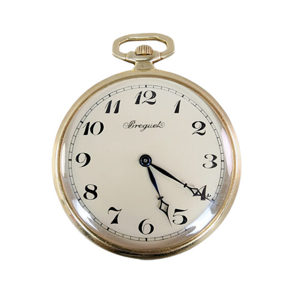 Swiss 18K yellow gold open faced pocket watch Circa 1920 Swiss 18K yellow gold open faced pocket watch Circa 1920