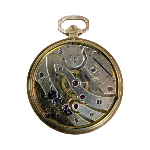 Swiss 18K yellow gold open faced pocket watch Circa 1920 Swiss 18K yellow gold open faced pocket watch Circa 1920