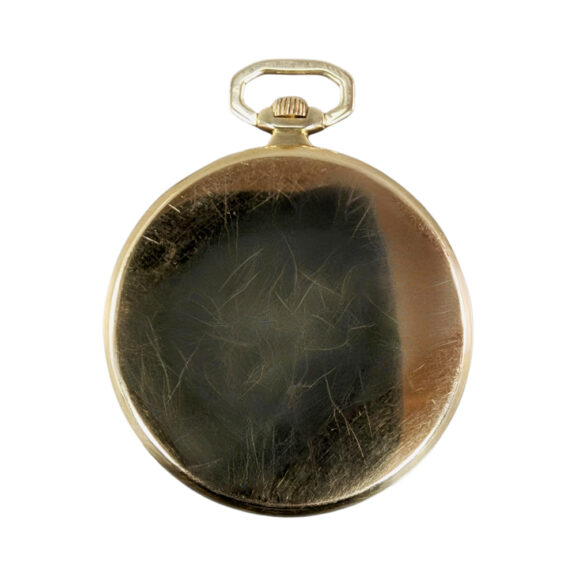 Swiss 18K yellow gold open faced pocket watch Circa 1920 Swiss 18K yellow gold open faced pocket watch Circa 1920
