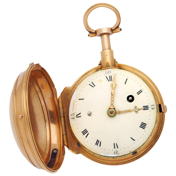 Austrian 18K gold quarter repeating pocket watch Circa 1750
