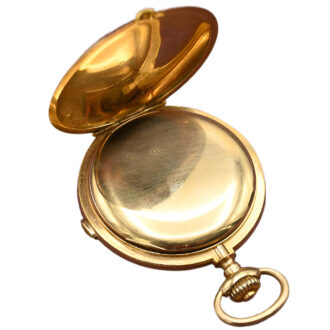 Swiss 18K yellow gold full hunter pocket watch Circa 1900