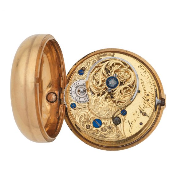 Fine English 18K gold pair cased verge watch Circa 1780 Fine English 18K gold pair cased verge watch Circa 1780