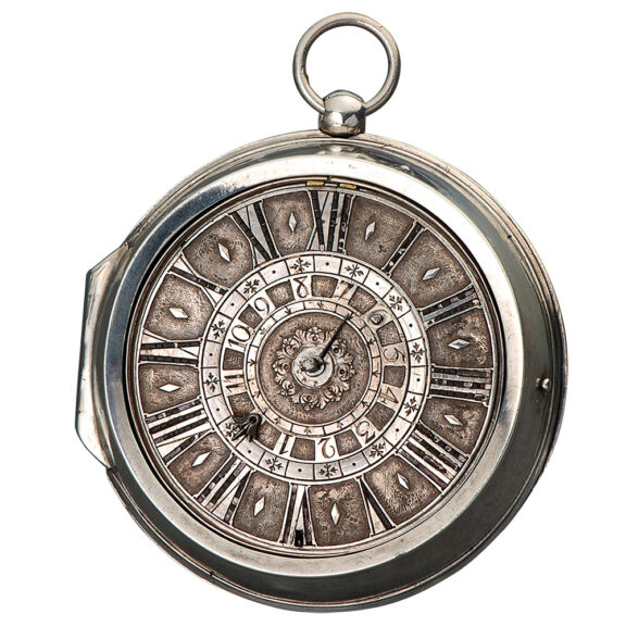 English silver pair cased verge pocket watch Circa 1690