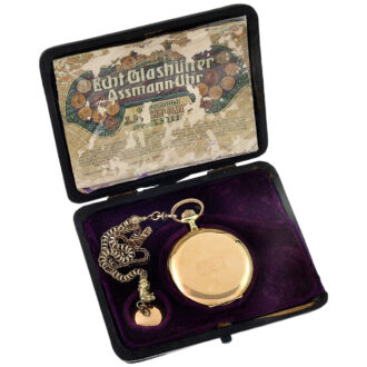 German 14K yellow gold full hunter pocket watch Circa 1910