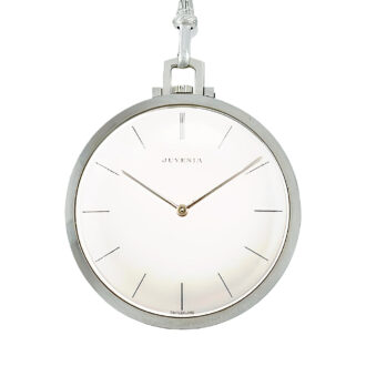 Swiss white gold dress watch with gem set chatelaine Circa 1930