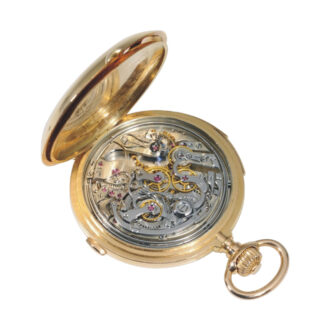 German gold minute repeating pocket watch Circa 1890