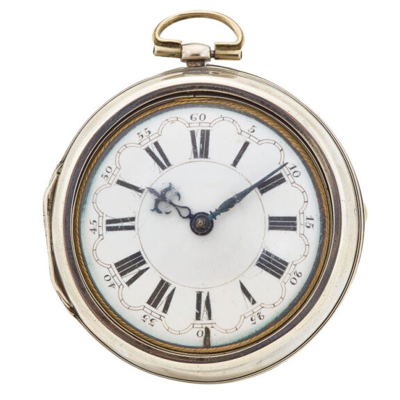 Fine Dutch silver keywind pair cased verge watch Circa 1720 Fine Dutch silver keywind pair cased verge watch Circa 1720