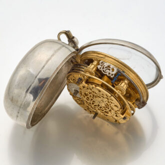 Dutch silver keywind pair cased verge watch Circa 1720
