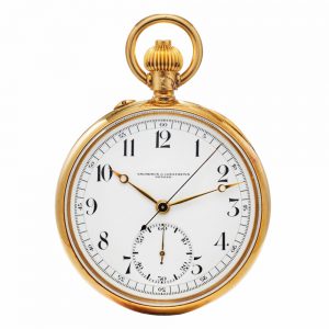 Swiss gold chronograph by vacheron constantin Circa 1927