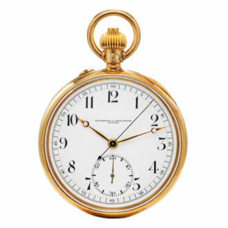 Swiss gold chronograph by vacheron constantin Circa 1927