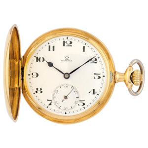 Swiss 18K yellow gold full hunter pocket watch Circa 1920