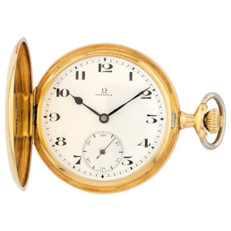 Swiss 18K yellow gold full hunter pocket watch Circa 1920