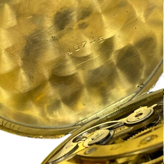 French 18K yellow gold full hunter pocket watch Circa 1920