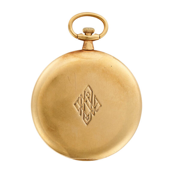 American 18K yellow gold open faced pocket watch Circa 1920 American 18K yellow gold open faced pocket watch Circa 1920