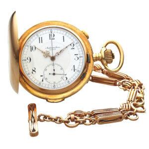 Swiss hunting cased minute repeating pocket watch Circa 1905
