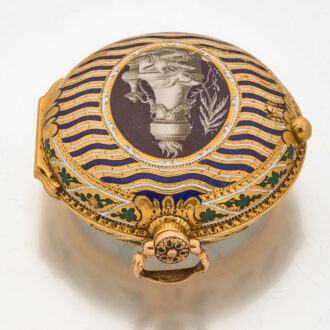 Early English gold verge with matching chatelaine Circa 1742