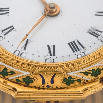 Early English gold verge with matching chatelaine Circa 1742