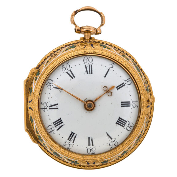Early English gold verge with matching chatelaine Circa 1742 Early English gold verge with matching chatelaine Circa 1742