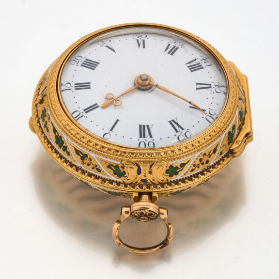 Early English gold verge with matching chatelaine Circa 1742 Early English gold verge with matching chatelaine Circa 1742