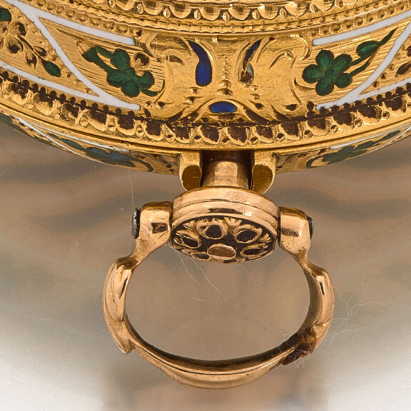 Early English gold verge with matching chatelaine Circa 1742 Early English gold verge with matching chatelaine Circa 1742