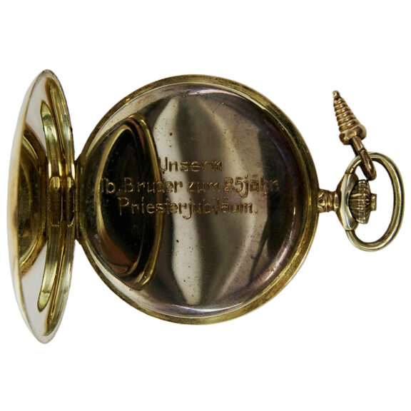 Swiss 14K yellow gold full hunter pocket watch Circa 1920 Swiss 14K yellow gold full hunter pocket watch Circa 1920