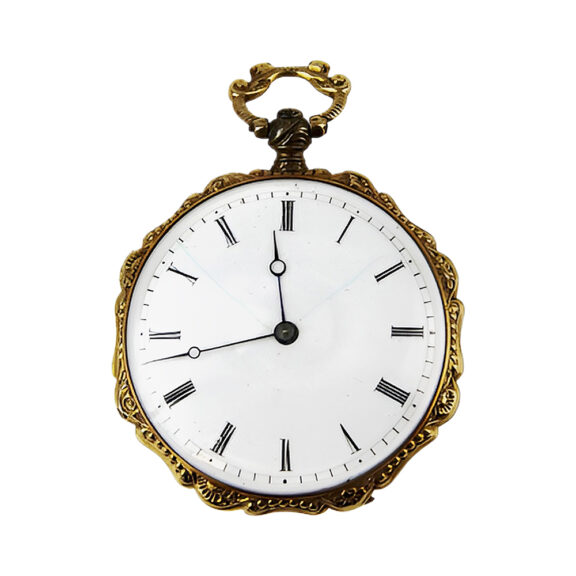 Swiss gold, enamel and diamond lady's watch Circa 1880 Swiss gold, enamel and diamond lady's watch Circa 1880