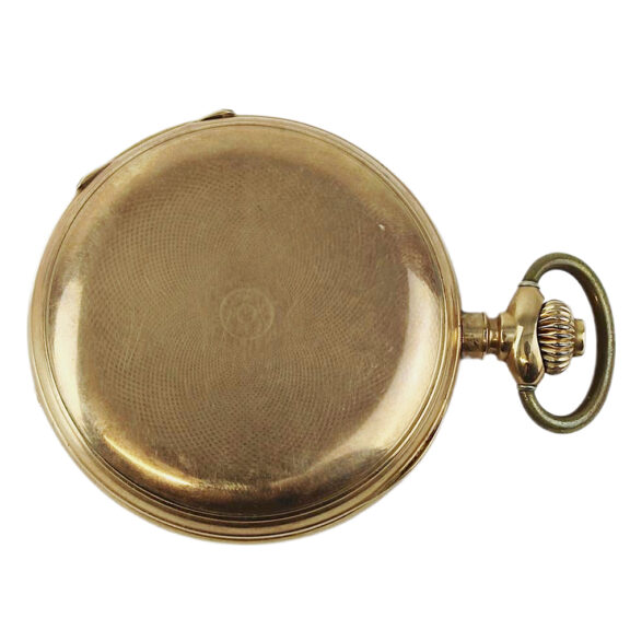 Swiss 14K rose gold full hunter pocket watch Circa 1900 Swiss 14K rose gold full hunter pocket watch Circa 1900
