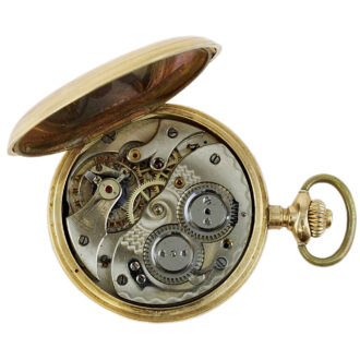 Swiss 14K rose gold full hunter pocket watch Circa 1900 Swiss 14K rose gold full hunter pocket watch Circa 1900