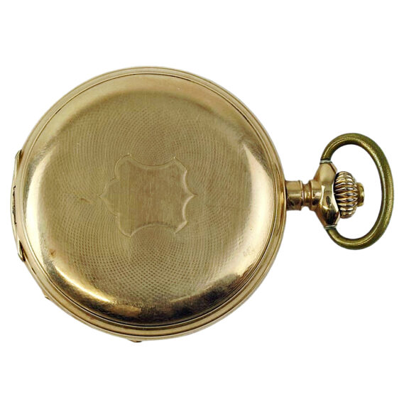Swiss 14K rose gold full hunter pocket watch Circa 1900 Swiss 14K rose gold full hunter pocket watch Circa 1900
