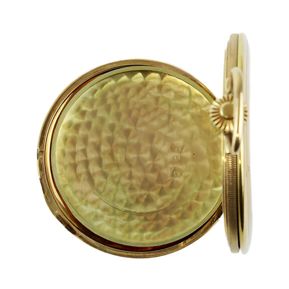 French 14K yellow gold full hunter pocket watch Circa 1900 French 14K yellow gold full hunter pocket watch Circa 1900