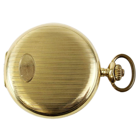 Swiss 14K yellow gold full hunter pocket watch Circa 1900 Swiss 14K yellow gold full hunter pocket watch Circa 1900